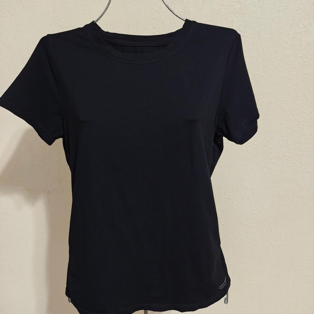 Calvin Klein Performance Stretch T-Shirt Womens Small Black Short Sleeve Tee